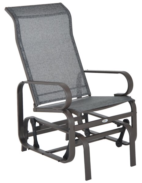 Outsunny – Sedia a Dondolo da Giardino 75 × 60 × 105cm