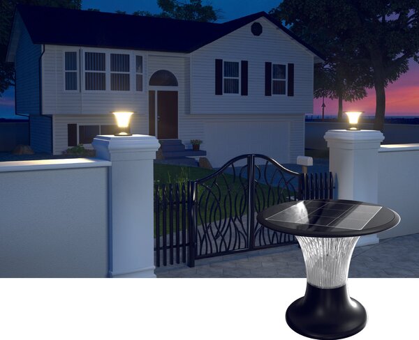 Lampioncino Colonna Solare da esterno 2200 Lumen "LMS-089"