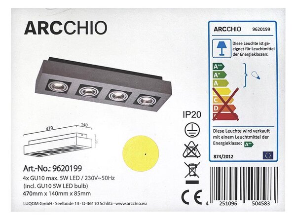 Arcchio - LED Faretto VINCE 4xGU10/5W/230V