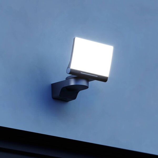 STEINEL XLED Home 2 faretto da esterni in grafite, Nero, Plastica, Lampada LED da esterni