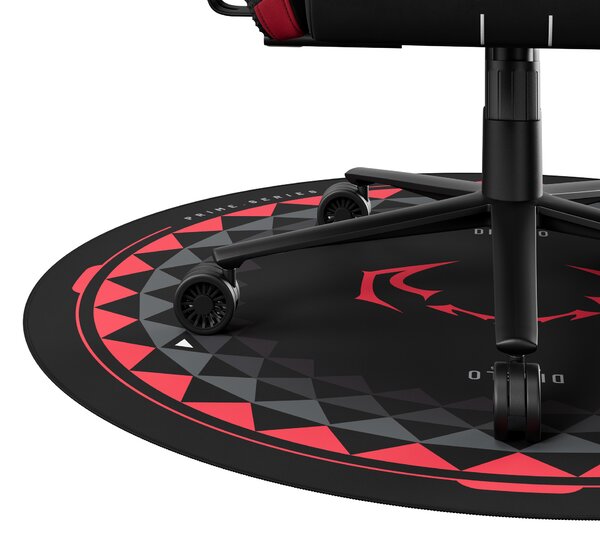 Tappetino Antiscivolo Gaming Diablo Chairs per Sedia, Nero‑Rosso