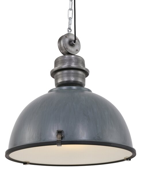 Steinhauer - lampada a sospensione - Bikkel - grigio - vetro metallo - Ø 52cm - E27 - 7834GR
