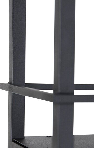 Lampada a sospensione industriale nera con rete 4 luci - Cage Rack