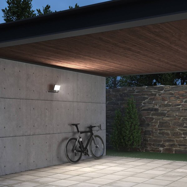 STEINEL XLED One faretto LED esterni antracite, Nero, Alluminio, Lampada LED da esterni