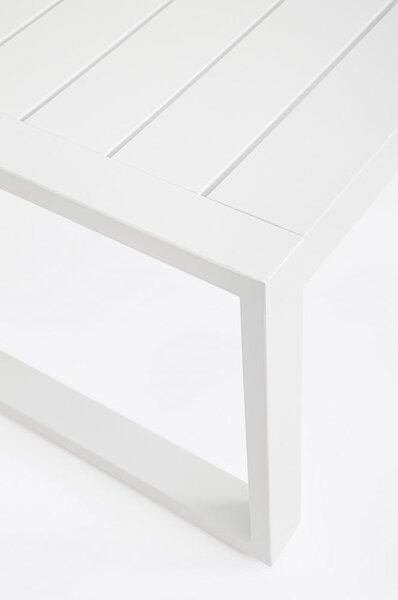 Set di mobili da giardino bianco in alluminio per 4 persone Kallen – Bizzotto