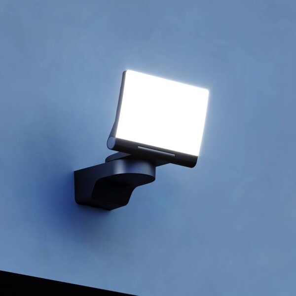STEINEL XLED Home 2 faretto da esterni in nero, Nero, Plastica, Lampada LED da esterni