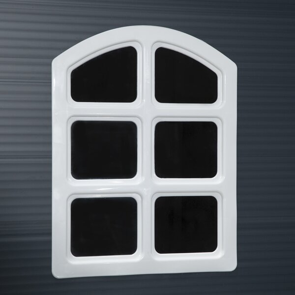 Outsunny Casetta da Giardino Porta Attrezzi in Plastica, 134x104x204 cm, Grigio