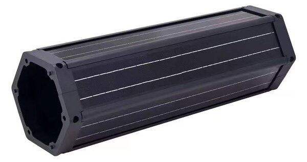 Lampione ad energia solare con pannello verticale a 360°