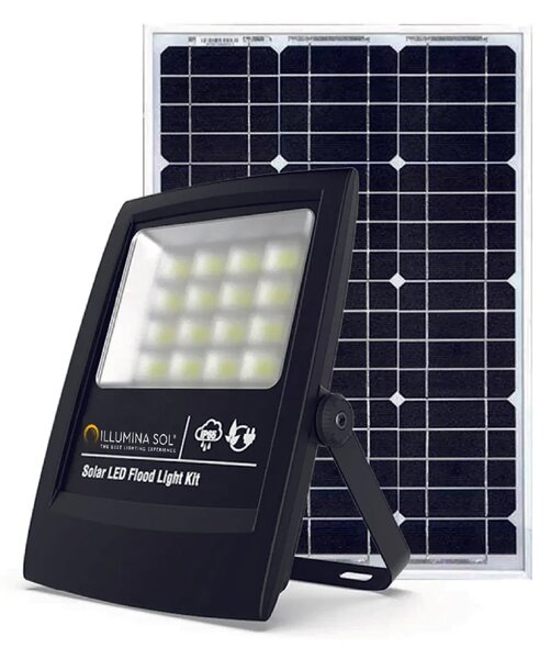 Faro Energia Solare Led 1680 Lumen con Illuminazione Programmabile