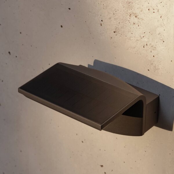 FARO 74456 - Lampada solare da parete a LED con sensore LUMA LED/5W/3,7/230V IP65 antracite