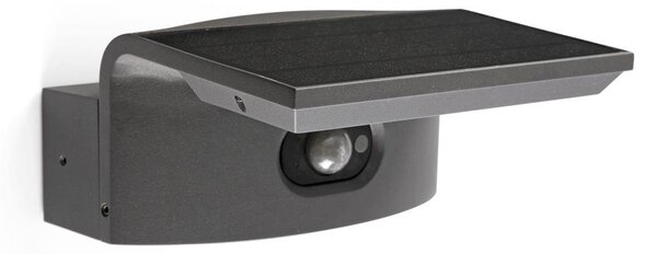 FARO 74456 - Lampada solare da parete a LED con sensore LUMA LED/5W/3,7/230V IP65 antracite