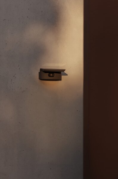 FARO 74456 - Lampada solare da parete a LED con sensore LUMA LED/5W/3,7/230V IP65 antracite