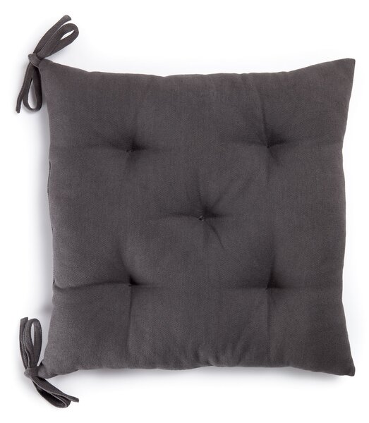 Cuscino per sedia Suyai 100% cotone nero 45 x 45 cm