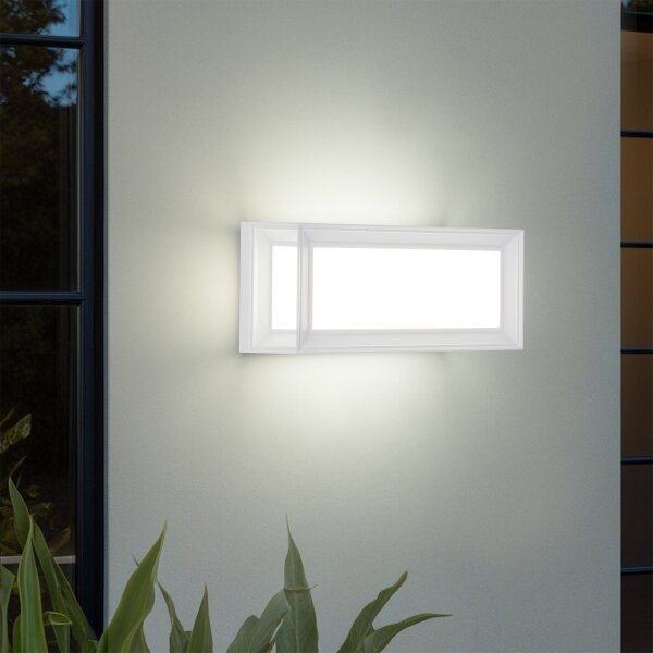 Brilagi - Lampada da parete a LED per esterni con sensore PARKER LED/12W/230V bianca IP44