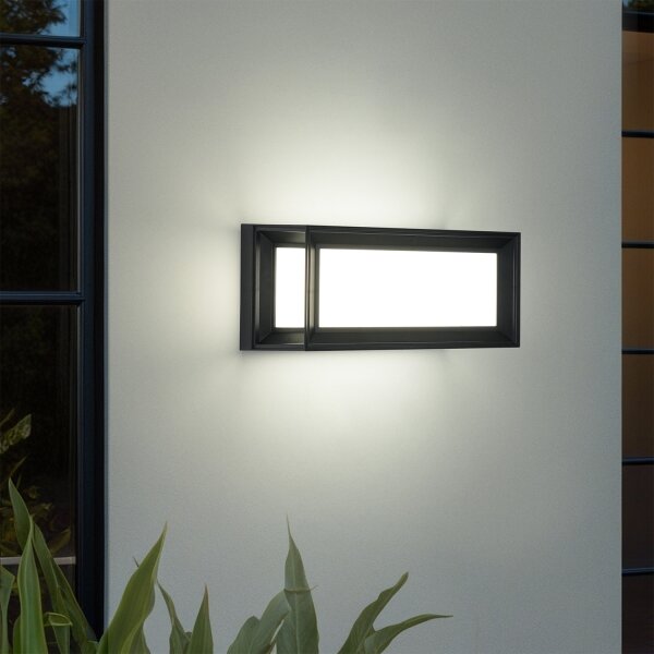 Brilagi - Applique LED da esterno con sensore PARKER LED/12W/230V nero IP44