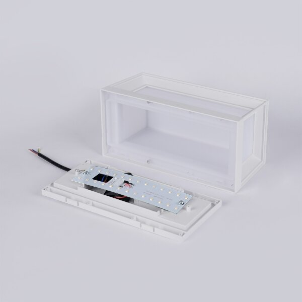 Brilagi - Lampada da parete a LED per esterni con sensore PARKER LED/12W/230V bianca IP44
