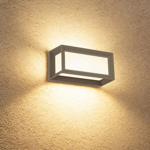 Brilagi - Applique da esterno LED con sensore PARKER LED/12W/230V grigio IP44