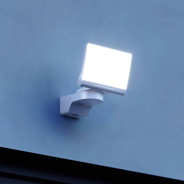 STEINEL XLED Home 2 faretto da esterni in bianco, Bianco / Opale, Plastica, Lampada LED da esterni