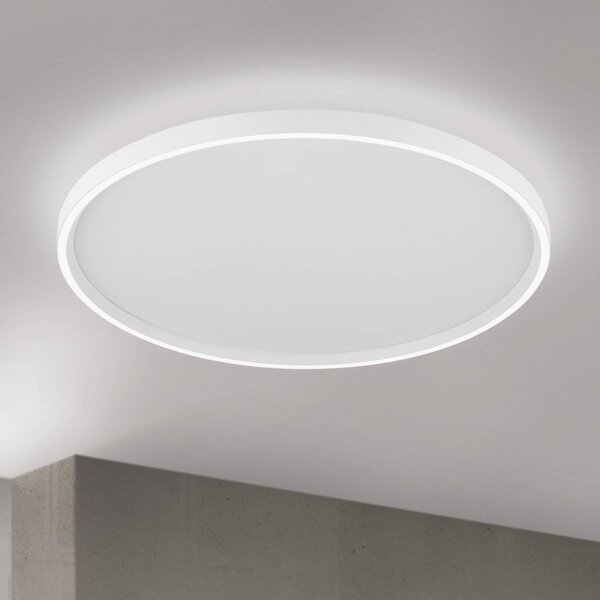 ORION Plafoniera soffitto MASCA, dimmerabile, Bianco / Opale, Soggiorno / Sala da pranzo, Alluminio, Moderno, Plafoniera