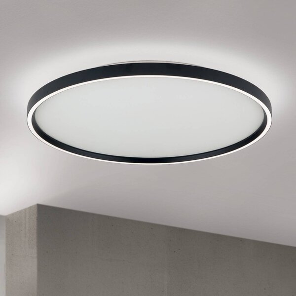 ORION Plafoniera soffitto MASCA, dimmerabile, Nero, Soggiorno / Sala da pranzo, Alluminio, Moderno, Plafoniera