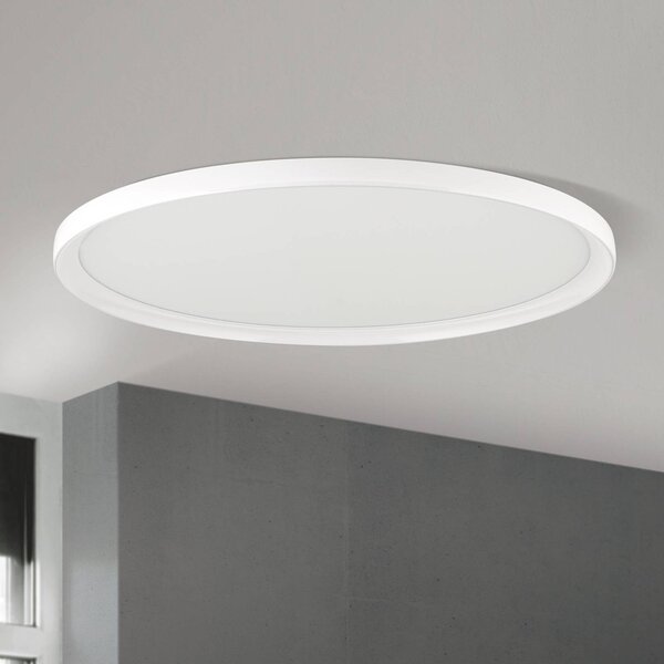 ORION Plafoniera soffitto GAMMA, dimmerabile, Bianco / Opale, Soggiorno / Sala da pranzo, Alluminio, Moderno, Plafoniera