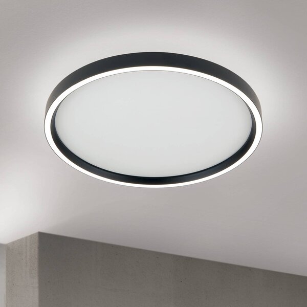 ORION Plafoniera soffitto MASCA, dimmerabile, Nero, Soggiorno / Sala da pranzo, Alluminio, Moderno, Plafoniera
