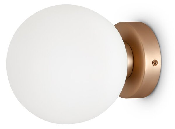 Applique Contemporanea Basic Form Piccola In Metallo Colore Oro 1 Luce