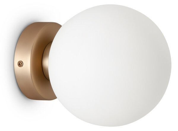 Applique Contemporanea Basic Form Piccola In Metallo Colore Oro 1 Luce