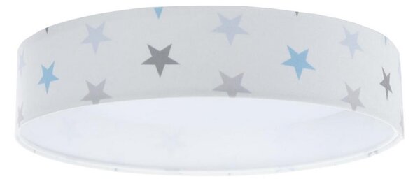 Plafoniera LED GALAXY KIDS LED/24W/230V stelle bianco/grigio/blu