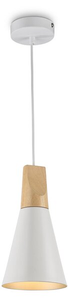 Sospensione Minimal Bicones In Metallo Bianco E Oro 1 Luce