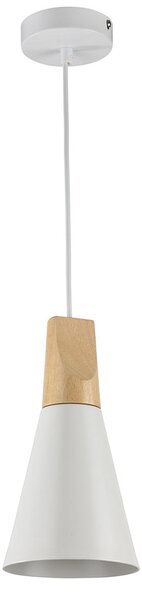 Sospensione Minimal Bicones In Metallo Bianco E Oro 1 Luce