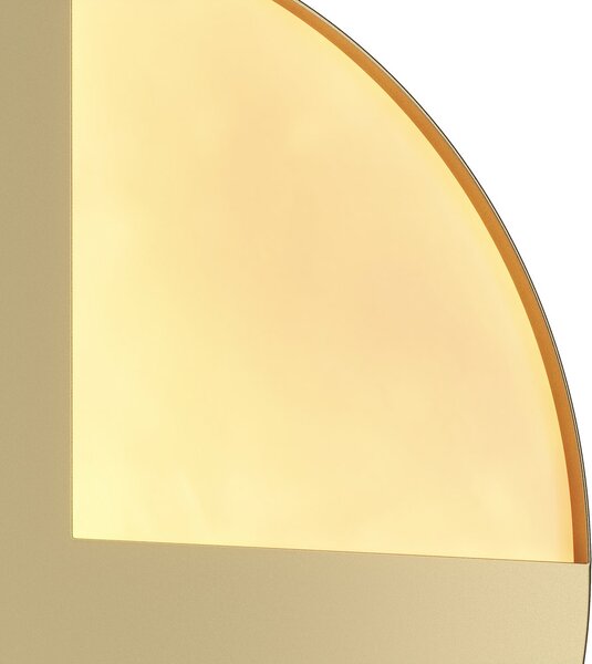 Applique Contemporanea Jupiter Alluminio Ottone 1 Luce 5W