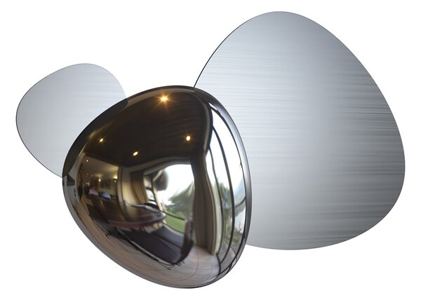 Applique Contemporanea Jack-Stone Acciaio Colore Nichel Led 8W