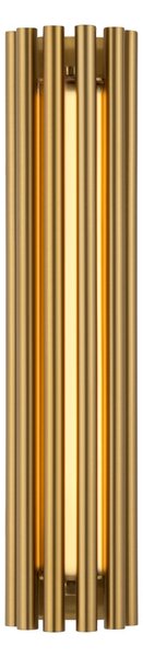 Applique Contemporanea Sonata Led Alluminio Ottone Diffusore Vetro Oro