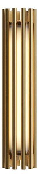 Applique Contemporanea Sonata Led Alluminio Ottone Diffusore Vetro Oro