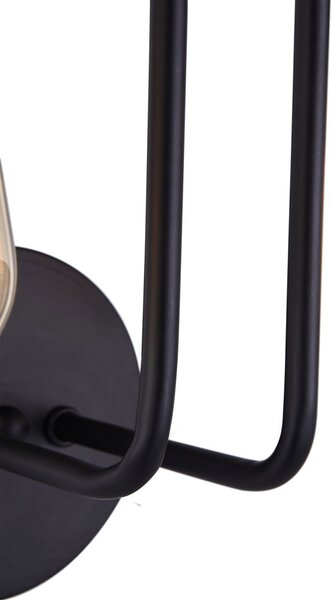 Applique Contemporanea Gilbert Metallo Nero 2 Luci