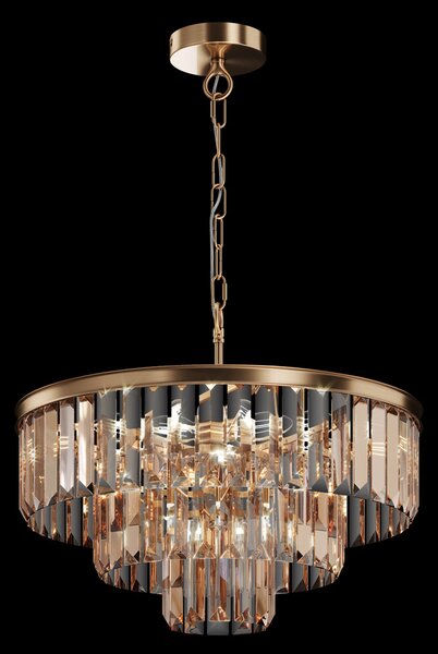 Lampadario Contemporaneo Revero Metallo Oro 7 Luci