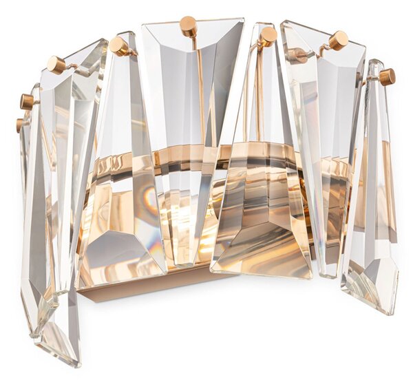 Applique Contemporanea Puntes Metallo Oro 1 Luce