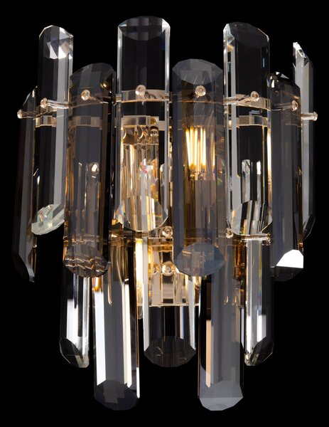 Applique Contemporanea Flare Metallo Oro 2 Luci