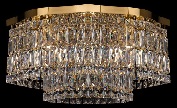 Plafoniera Contemporanea Dune Metallo Oro 6 Luci
