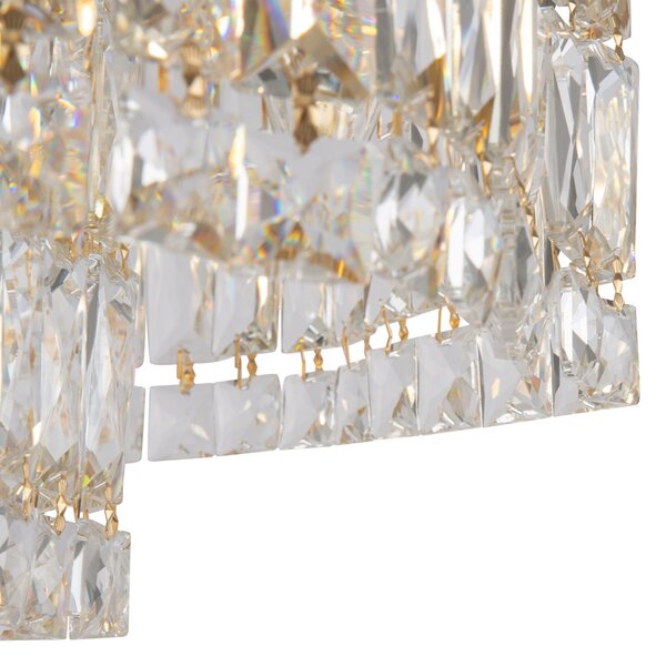 Plafoniera Contemporanea Dune Metallo Oro 6 Luci