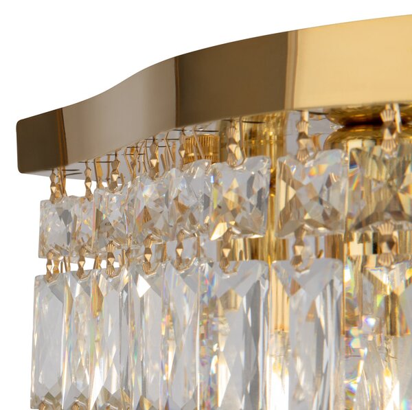 Plafoniera Contemporanea Dune Metallo Oro 6 Luci