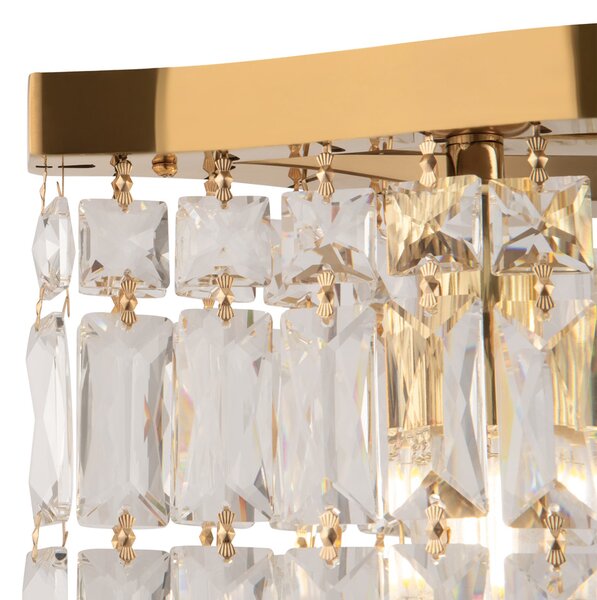 Lampadario Contemporaneo Dune Metallo Oro 6 Luci