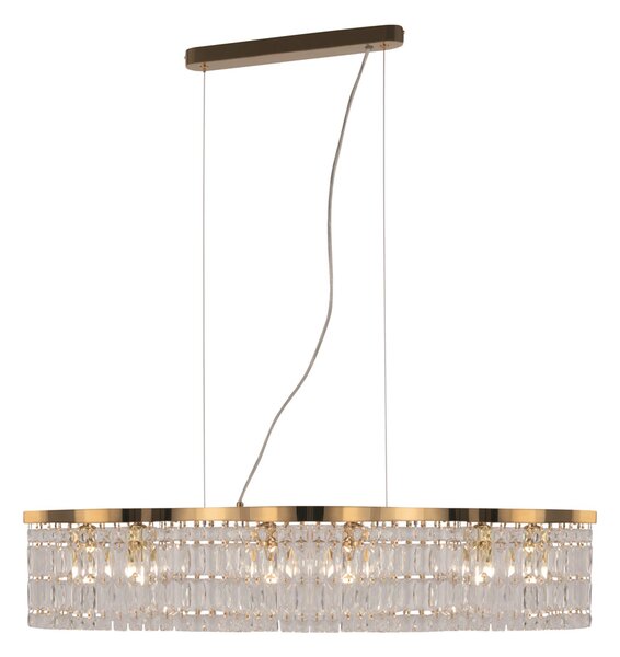 Lampadario Contemporaneo Dune Metallo Oro 6 Luci