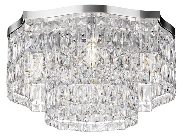 Plafoniera Contemporanea Dune Metallo Cromo 6 Luci