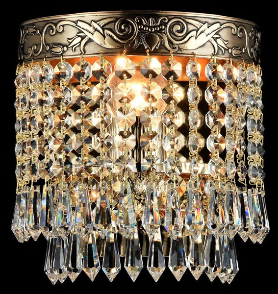 Applique Contemporanea Palace Metallo Oro Antico 1 Luce
