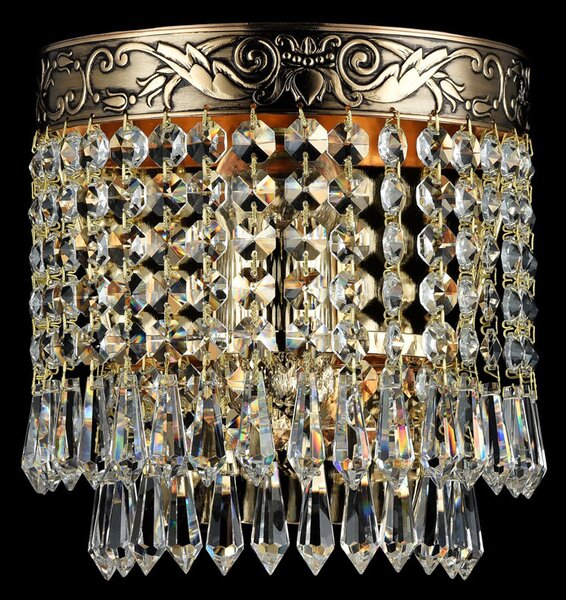 Applique Contemporanea Palace Metallo Oro Antico 1 Luce