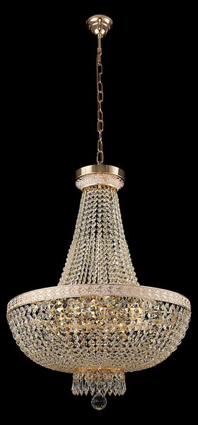Lampadaro Contemporaneo Bella Metallo Oro 8 Luci Diffusori Metallo