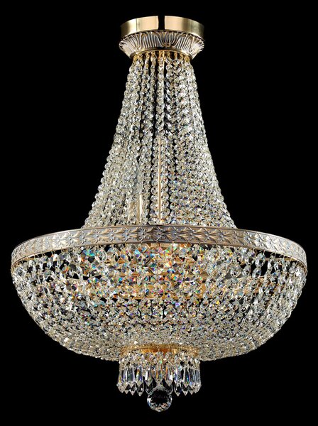 Lampadaro Contemporaneo Bella Metallo Oro 8 Luci Diffusori Metallo