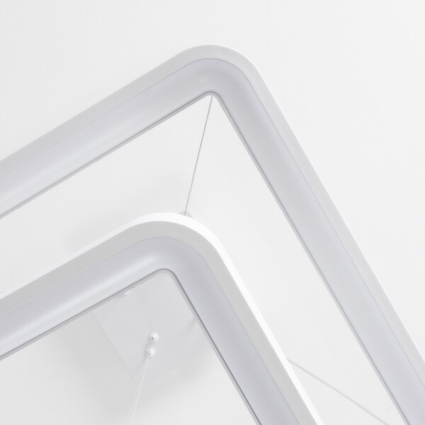 Brilagi - Lampadario LED dimmerabile su cavo FALCON SLIM LED/78W/230V 50x50 cm bianco + telecomando